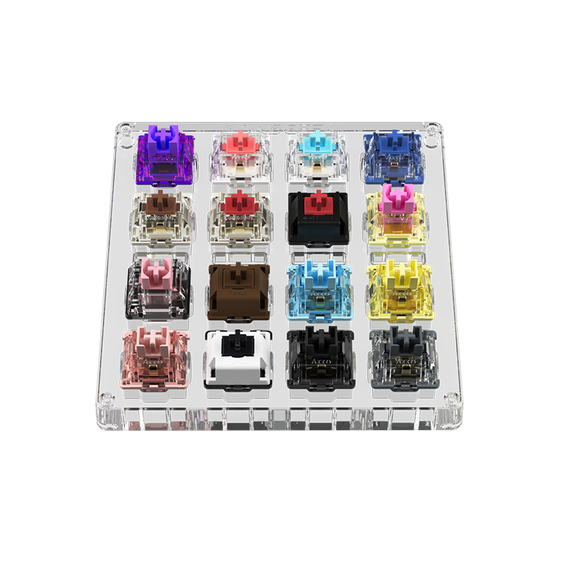 MonsGeek Akko 16-Key Switch Tester Mechanical Keyboards Acrylic Testing Tool Mechanical Keyboard Switches