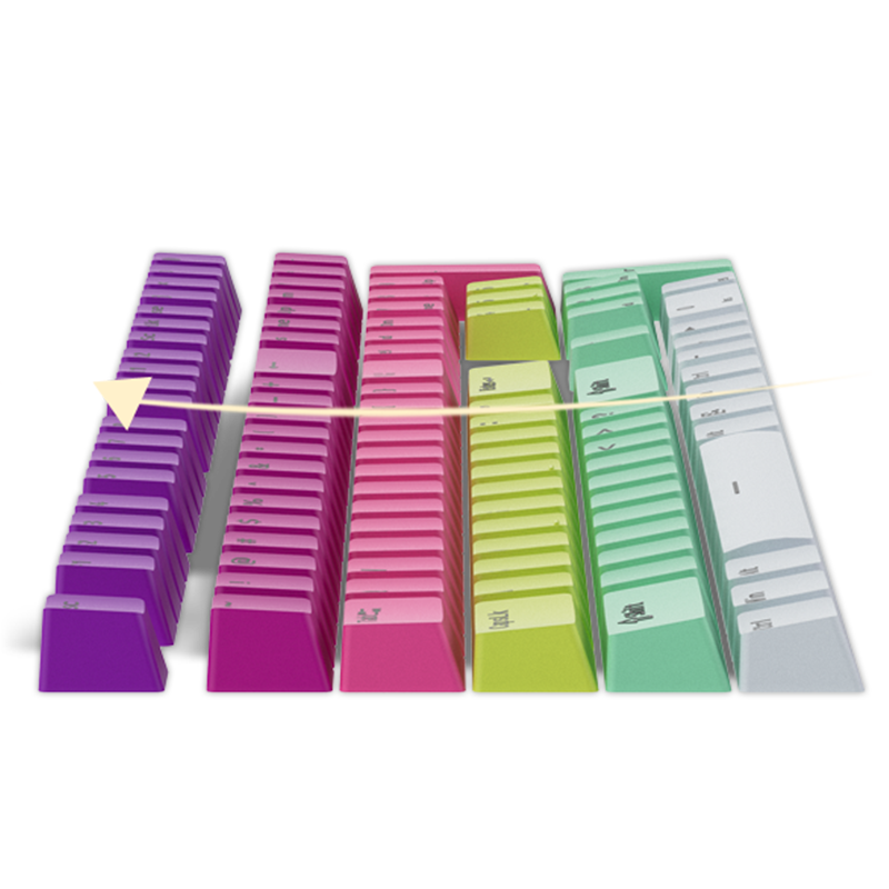 Rainbow Keycaps 1028 (1)