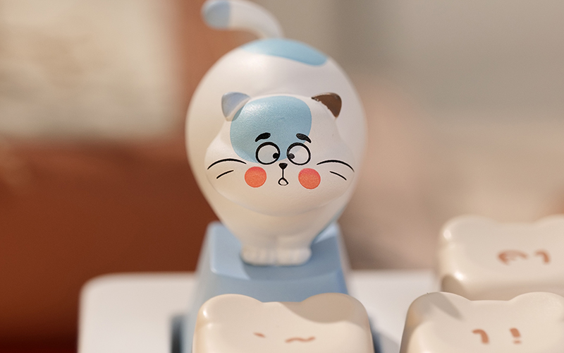 Zoo Keycap Blind Box-Blue-and-White