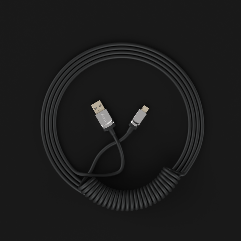 Akko Coiled Cable Black 1