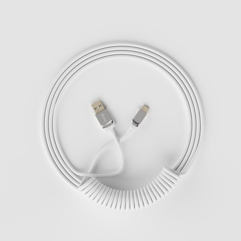 Akko Coiled Cable White 1
