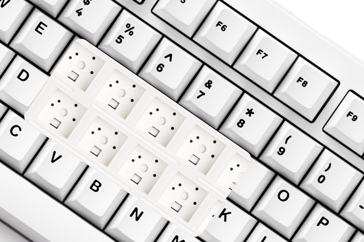 MonsGeek M1 V5 Black on White Quick Release Mechanical Keyboard (20)