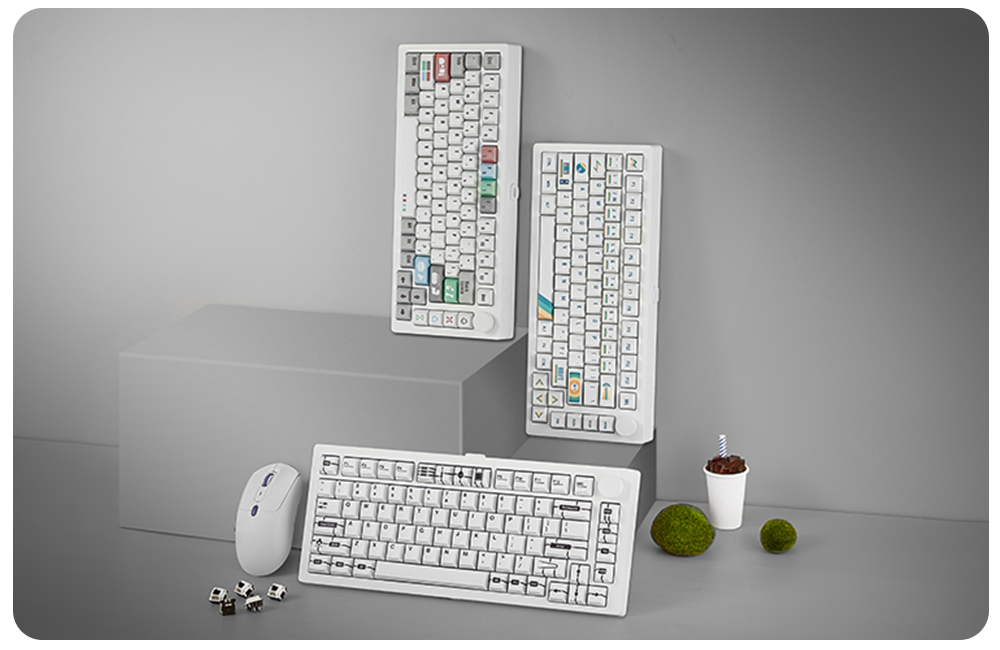 MonsGeek M1 V5 VIA Keyboard White