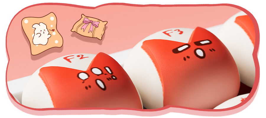 MonsGeek Piggy Party Keycap Set Detail 2