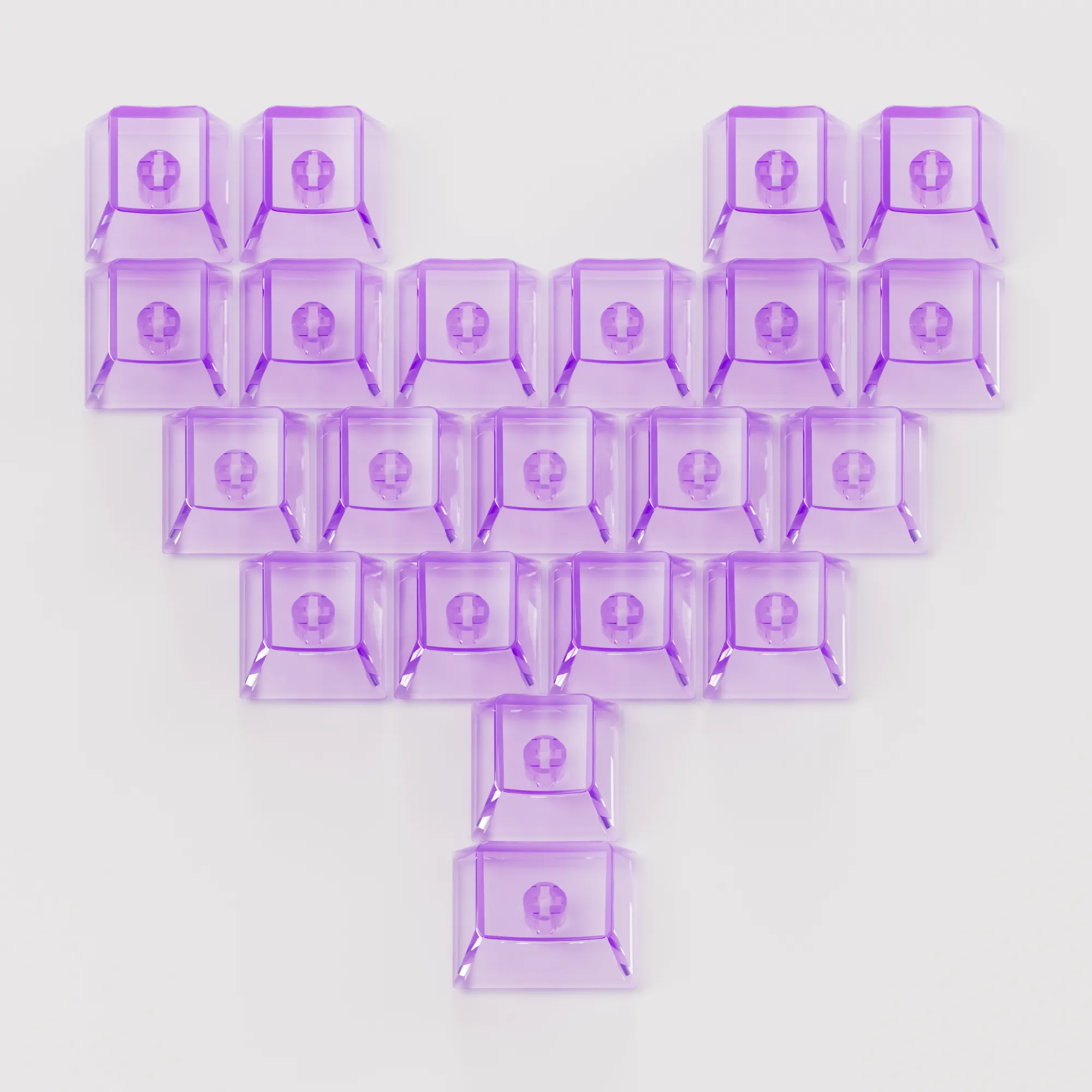 Akko Heart Formation Keycap Kit (21-key)-11