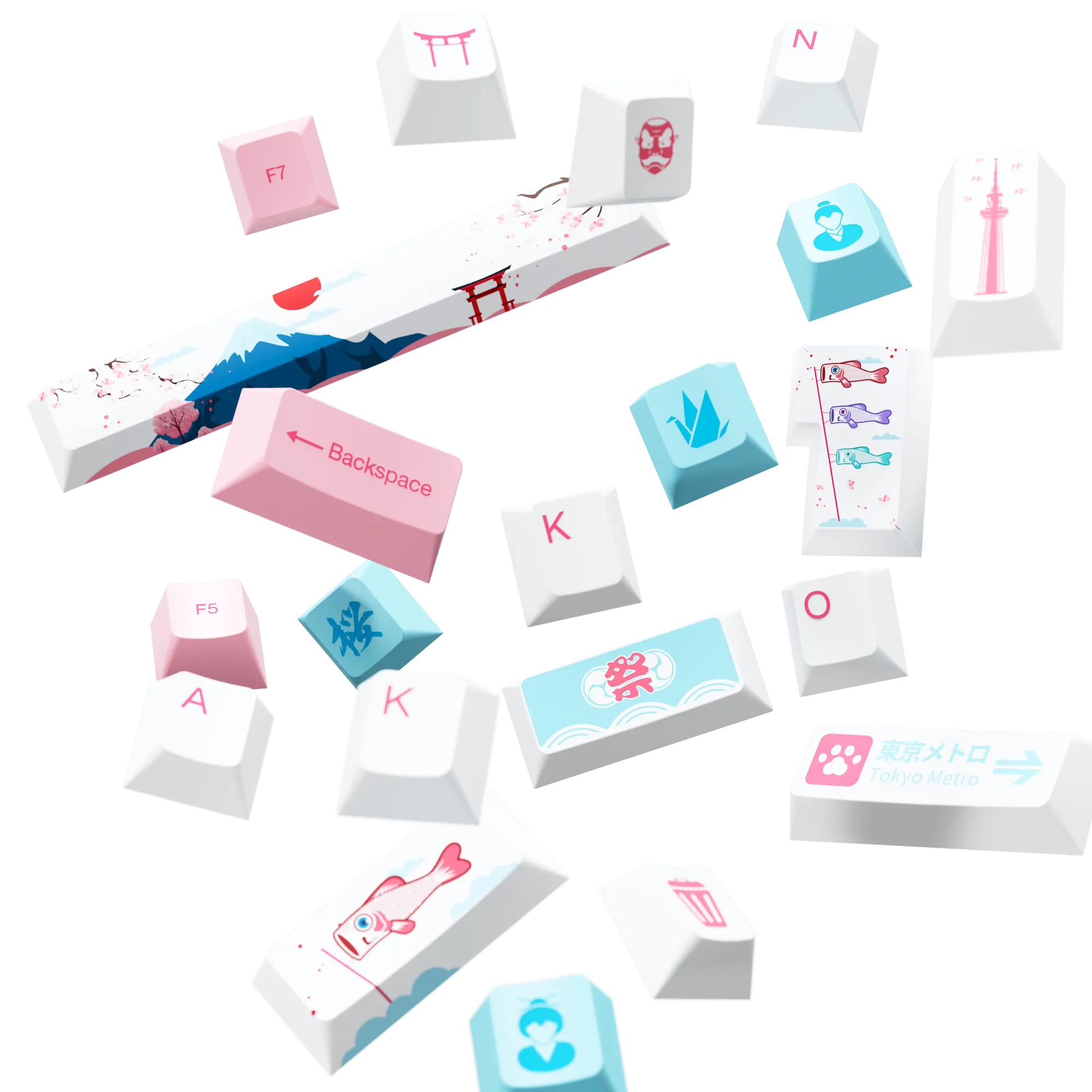 World Tour Tokyo R2 SE English Cherry Keycap Set 2